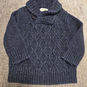 Cat & Jack Navy Cable Knit Sweater